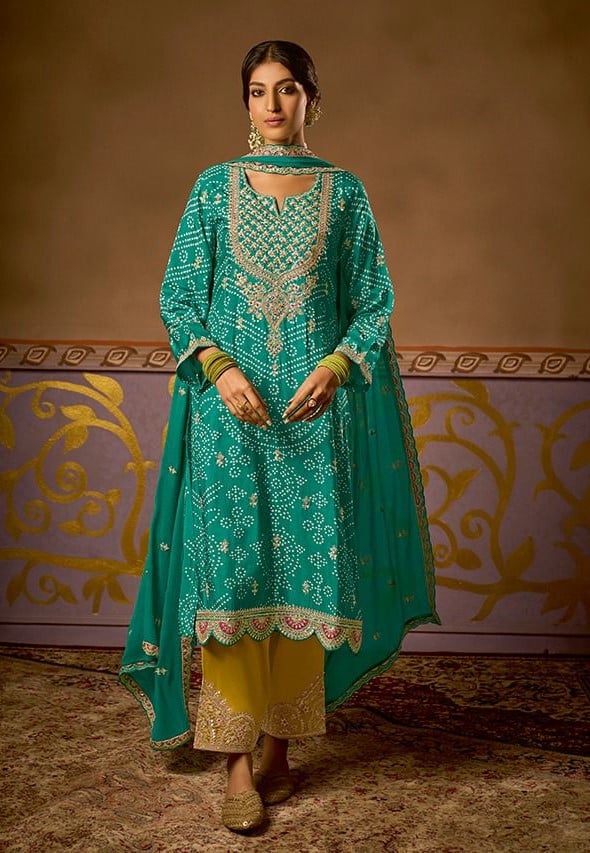 Kimora Chand Bibi 8941 - Pure Russian Silk Print With Embroidery Suit ...