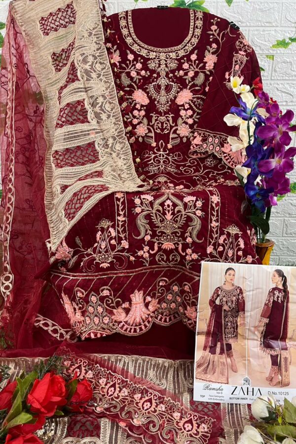 Belliza Naira 005 - Pure Cotton Digital Print With Exclusive Self Heavy Embroidery Suit