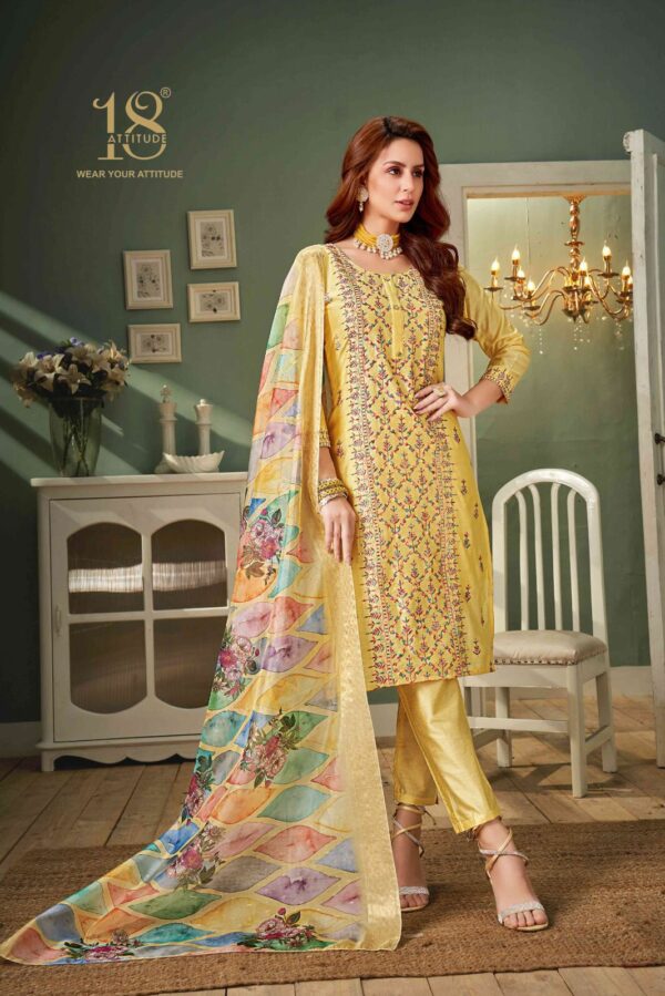 Belliza Naira 005 - Pure Cotton Digital Print With Exclusive Self Heavy Embroidery Suit