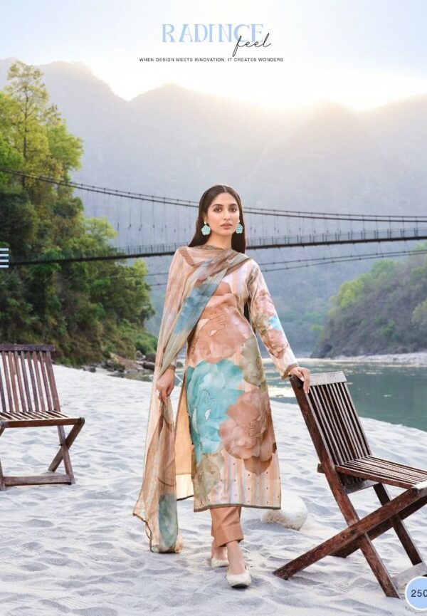 Rupali Oriana 2506 - jam Satin Digital Print With Embroidery & Lace Work Suit
