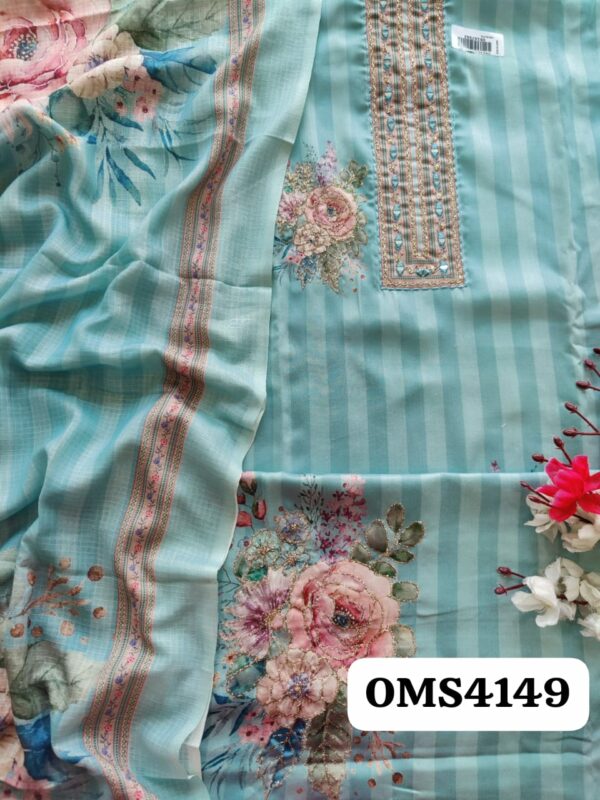 Beautiful Jaam Satin With Embroidery Suit