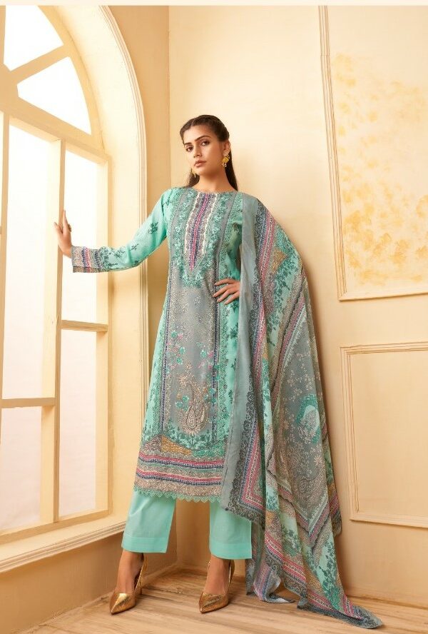 Rupali Harli 1004 - Pure Viscose Muslin Digital Printed With Embroidery Suit