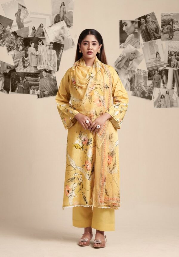 Rupali Yade 2404 - Cambric Lawn Cotton Digital Printed With Heavy Hand Work Suit