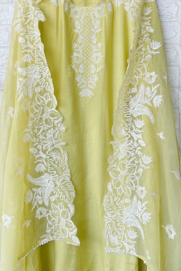 Pure Muslin With Elegant Embroidery Suit