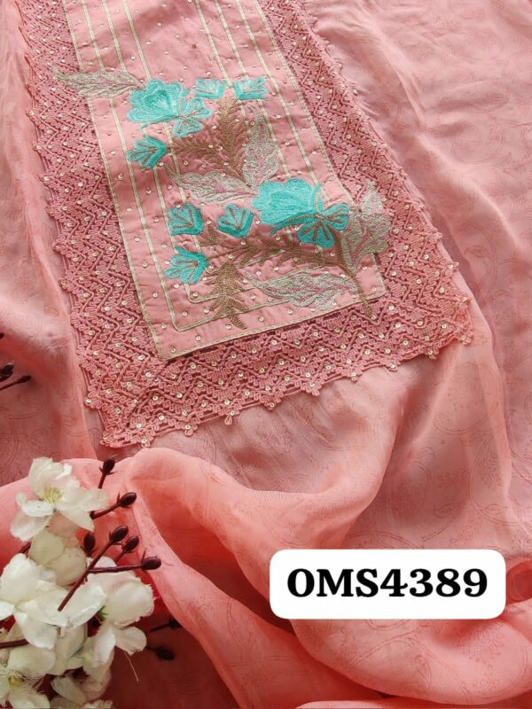 Beautiful Pure Organza Embroidery Suit