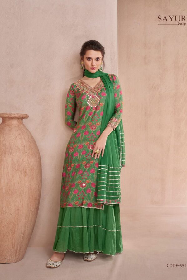 Sayuri Dahleez 5528 - Pure Muslin With Hand Embellish Stitched Dress