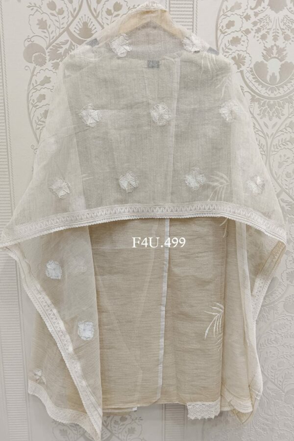 Pure Cotton Kota Slub Beautiful Thread Embroidery Suit