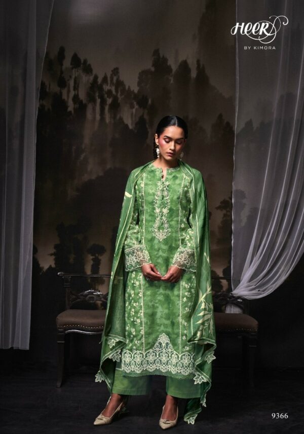 Kimora Yaar 9366 - Pure Muslin With Digital Print And Dori Resham Embroidery Suit