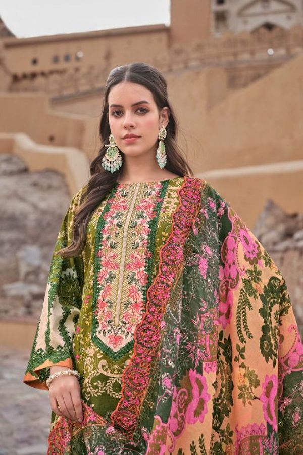 Belliza Guzarish 008 - Pure Cotton Digital Prints With Exclusive Embroidery Work Suit
