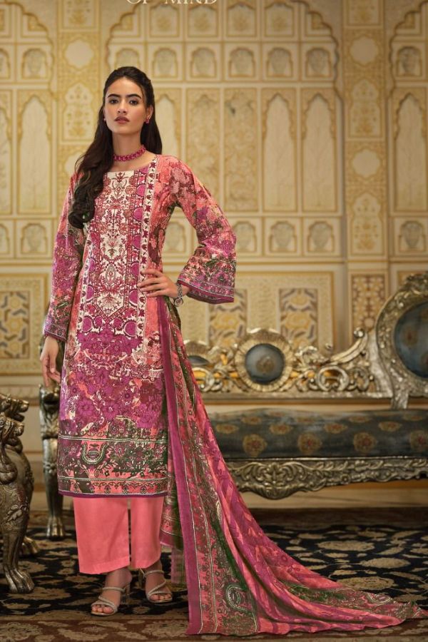 Belliza Naira 008 - Pure Cotton Digital Print With Exclusive Self Heavy Embroidery Suit