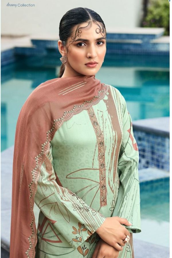 Rupali Summer Swag 1004 - Pure Jam Satin Digitally Printed With Elegant Embroidery Work Suit
