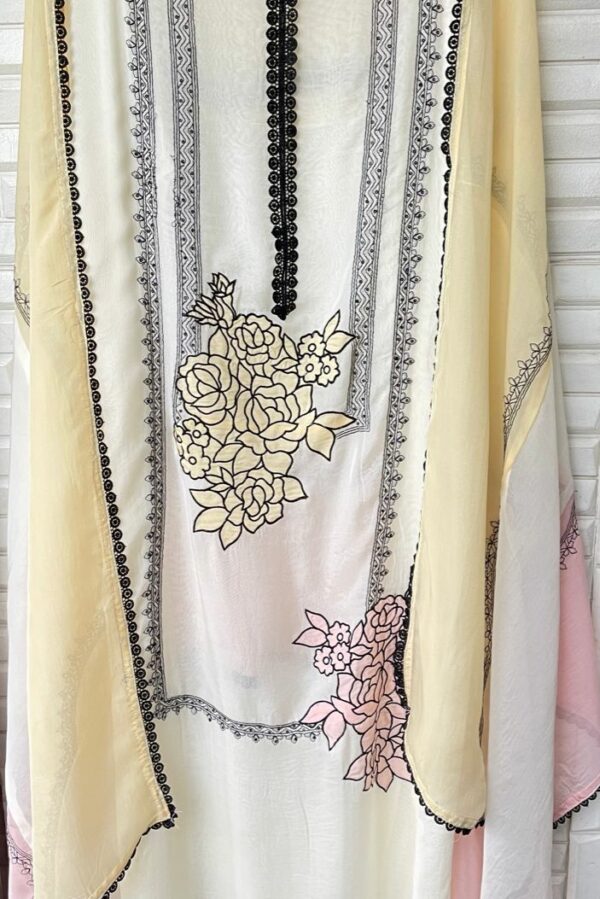 Organza With Resham & Sequence Embroidery Suit