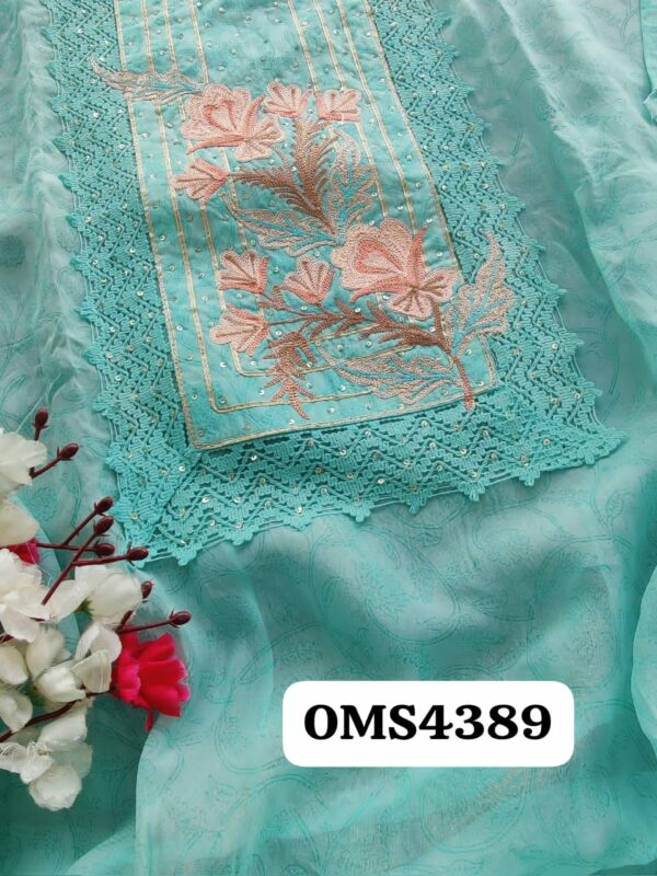 Beautiful Pure Organza Embroidery Suit