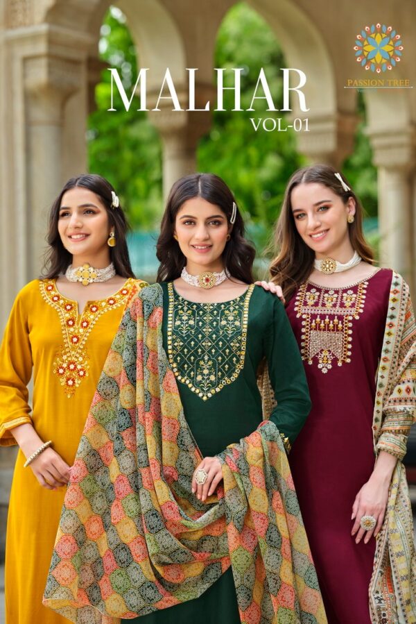Passion Tree Malhar - Stitched Collection