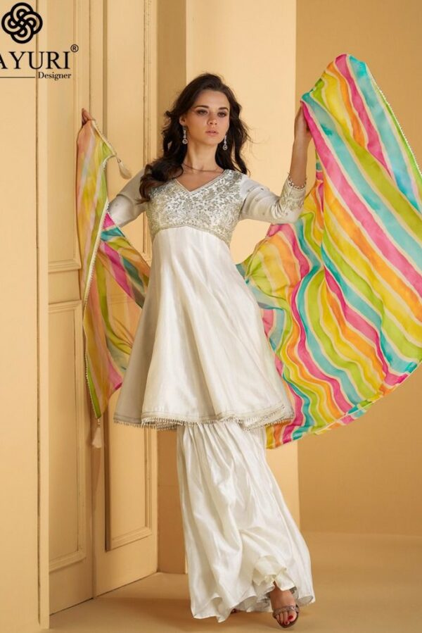 Sayuri Mandira 5545 - Pure Silk Embellished Work Stitched Dress