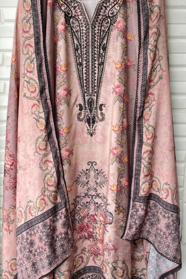Muslin Printed With Sequence & Resham Embroidery Suit